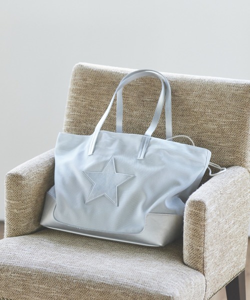 LIPSTAR（リップスター）の「≪CONTROL FREAK/コントロールフリーク≫スターパッチメッシュトートバッグ（トートバッグ・レディース・ブラック/グレー・FREE）」の11枚目の写真