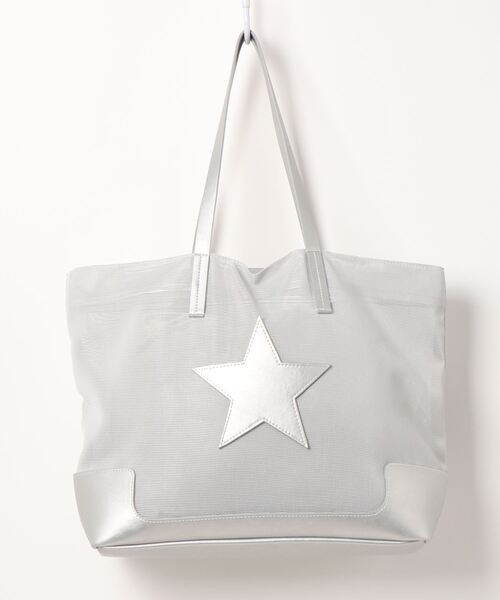 LIPSTAR（リップスター）の「≪CONTROL FREAK/コントロールフリーク≫スターパッチメッシュトートバッグ（トートバッグ・レディース・ブラック/グレー・FREE）」の9枚目の写真