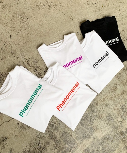 LIAN（リアン）の「PhenomenalカラーロゴプリントTシャツ（Tシャツ/カットソー・レディース・ブラック/パープル/レッド/オフホワイト/グリーン・FREE）」の3枚目の写真