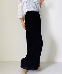 サイドプリーツワッフルパンツ