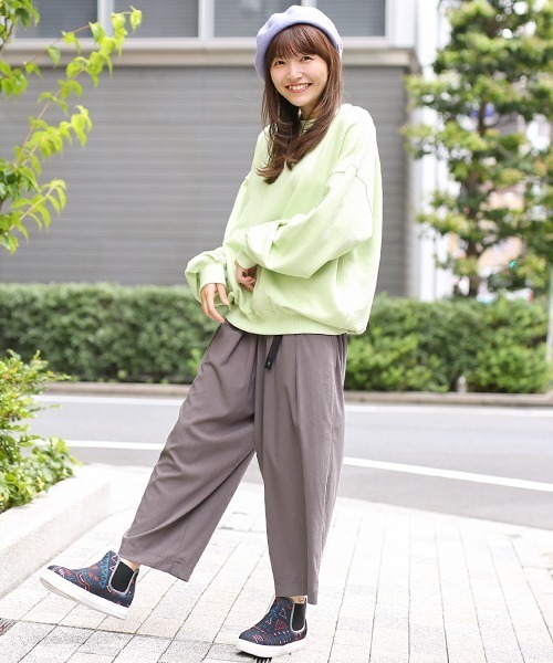EDWIN(エドウィン)の「EDWINコラボスウェットプルオーバー 【EDWIN×チチカカ】(スウェット・レディース・ピンク/イエロー/グリーン/その他1/その他2/その他3・FREE)」の9枚目の写真