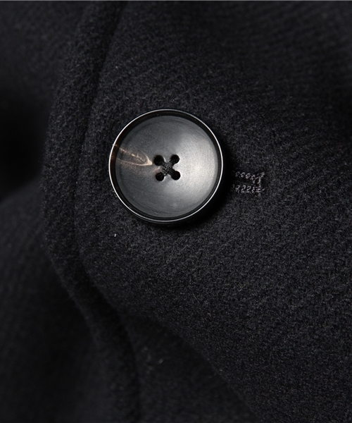 EDIFICE(エディフィス)の「◇メルトンブルゾン(ステンカラーコート・メンズ・ブラック/ネイビー/キャメル/チャコールグレー/グレー・46/42/44/48/50)」の14枚目の写真