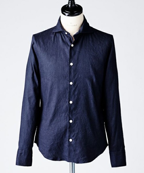 1 piu 1 uguale 3（ウノピゥウノウグァーレトレ）の「PLAIN（シャツ/ブラウス・メンズ・ホワイト/ブラック/ネイビー/カーキ・Ⅲ/Ⅳ/Ⅵ/Ⅴ/Ⅶ/Ⅷ）」の8枚目の写真