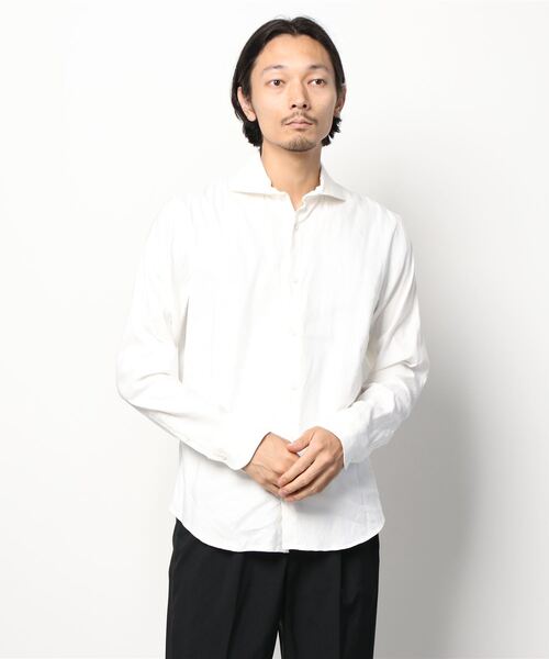 1 piu 1 uguale 3（ウノピゥウノウグァーレトレ）の「PLAIN（シャツ/ブラウス・メンズ・ホワイト/ブラック/ネイビー/カーキ・Ⅲ/Ⅳ/Ⅵ/Ⅴ/Ⅶ/Ⅷ）」の16枚目の写真