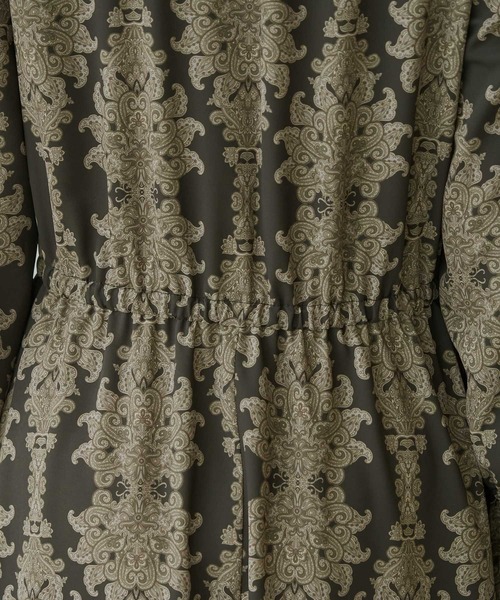 ROPE' PICNIC(ロペピクニック)の「サスティナブルプリント配色ワンピース(ワンピース・レディース・ブラック/オフホワイト/キャメル/ブラウン系その他2・38)」の10枚目の写真