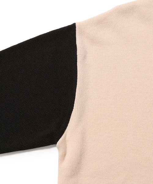 ADAM ET ROPE'(アダムエロペ)の「【LOGAN/ローガン別注】Color Block Cardigan(カーディガン/ボレロ・メンズ・オレンジ系その他3/ベージュ・L/M)」の16枚目の写真