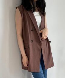 麻ノースリ／ジレ