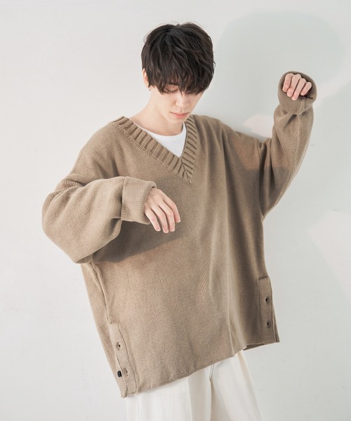 MUSINSA STANDARD MEN'S_オーバーサイズVネックスウエット_5色 MUSINSA STANDARD MEN'S_オーバーサイズVネックスウエット_5色