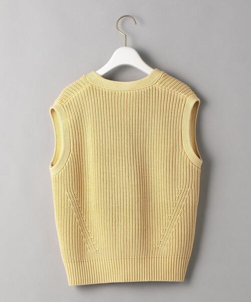 DEMYLEE(デミリー)の「<DEMYLEE>DOROTHEE ニット ベスト(ベスト・レディース・ターコイズブルー/イエロー・SMALL)」の3枚目の写真