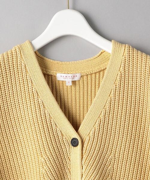 DEMYLEE(デミリー)の「<DEMYLEE>DOROTHEE ニット ベスト(ベスト・レディース・ターコイズブルー/イエロー・SMALL)」の4枚目の写真