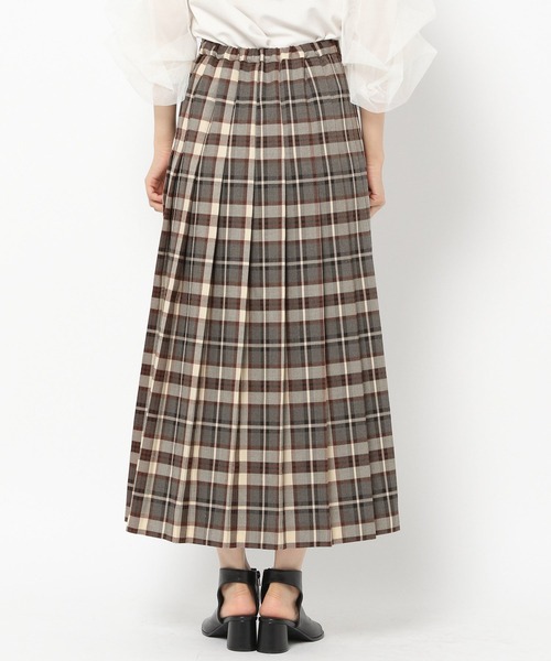 mysty woman（ミスティウーマン）の「タータンチェックラップスカート 216828（スカート・レディース・ブラック/ベージュ/アイボリー・FREE）」の13枚目の写真