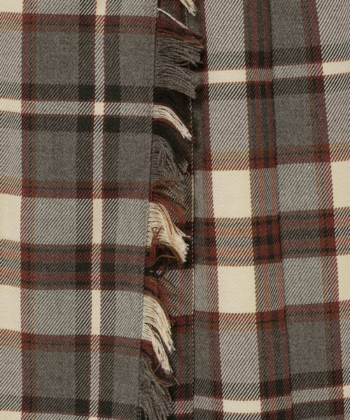 mysty woman（ミスティウーマン）の「タータンチェックラップスカート 216828（スカート・レディース・ブラック/ベージュ/アイボリー・FREE）」の15枚目の写真