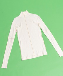 MAISON SPECIAL | コットンガーゼテレコハイネックトップ【MAISON SPECIAL/メゾンスペシャル】(Tシャツ/カットソー)