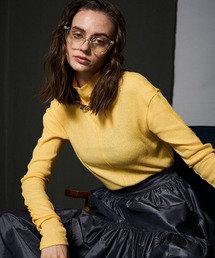 MAISON SPECIAL | コットンガーゼテレコハイネックトップ【MAISON SPECIAL/メゾンスペシャル】(Tシャツ/カットソー)