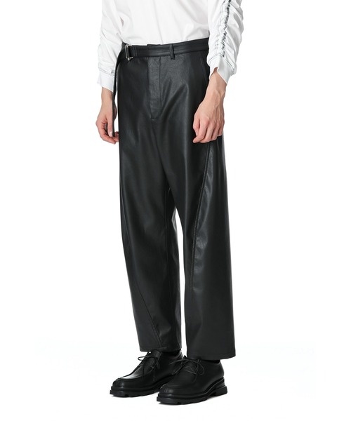 VEIN （ヴェイン）の「VEIN SYNTHETIC LEATHER BELTED BALLOON