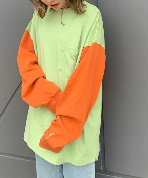 SENSION（センション）の「SENSION long sleeve tee（Tシャツ/カットソー・メンズ・ホワイト系その他/グリーン系その他/ピンク系その他・FREE）」の5枚目の写真