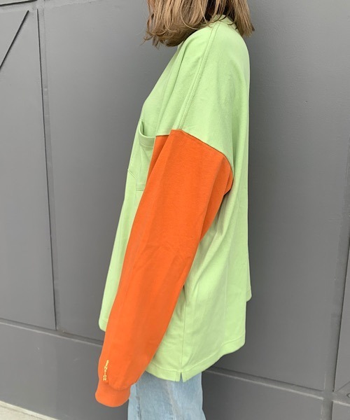 SENSION（センション）の「SENSION long sleeve tee（Tシャツ/カットソー・メンズ・ホワイト系その他/グリーン系その他/ピンク系その他・FREE）」の7枚目の写真