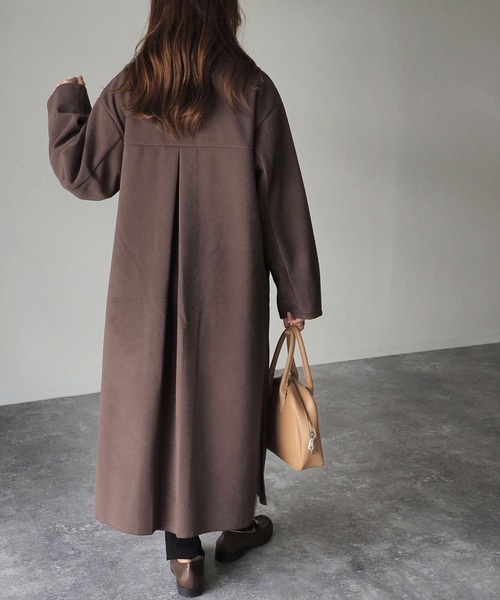 Riberry（リベリー）の「ダブルフェイスチェスターコート（チェスターコート・レディース・ブラック/アイボリー/モカ・MEDIUM）」の19枚目の写真