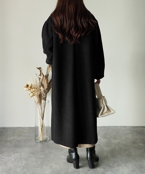 Riberry（リベリー）の「ダブルフェイスチェスターコート（チェスターコート・レディース・ブラック/アイボリー/モカ・MEDIUM）」の11枚目の写真