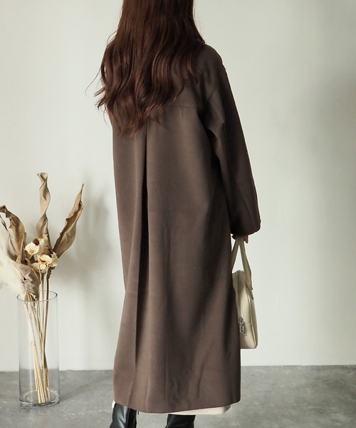 Riberry（リベリー）の「ダブルフェイスチェスターコート（チェスターコート・レディース・ブラック/アイボリー/モカ・MEDIUM）」の15枚目の写真