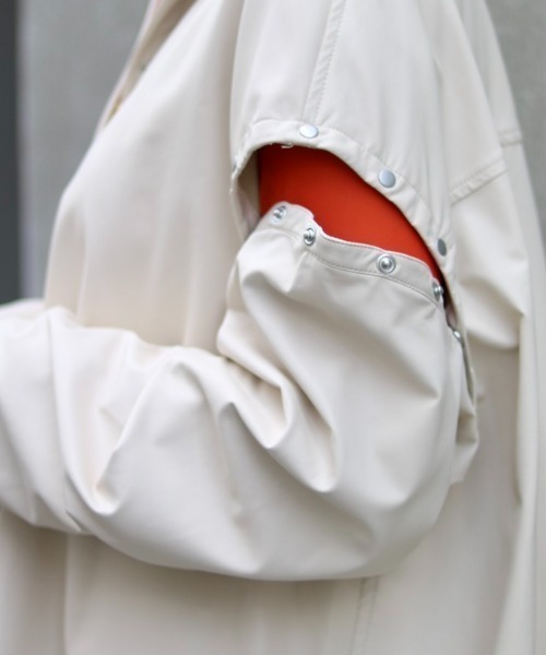 AULA AILA（アウラアイラ）の「【別注】AULA AILA/アウラアイラ/フェイクレザーシャツ（シャツ/ブラウス・レディース・アイボリー・0）」の5枚目の写真