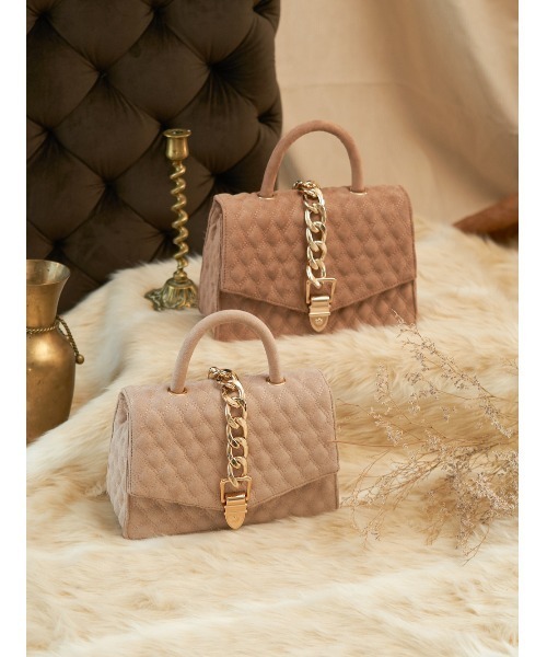 キルティングスウェードバッグ（ハンドバッグ）｜Darich（ダーリッチ