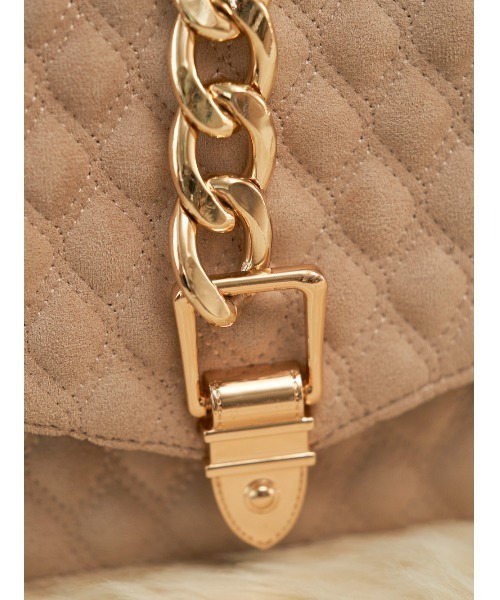 Darich（ダーリッチ）の「キルティングスウェードバッグ（ハンドバッグ・レディース・ベージュ/モカ・FREE）」の10枚目の写真