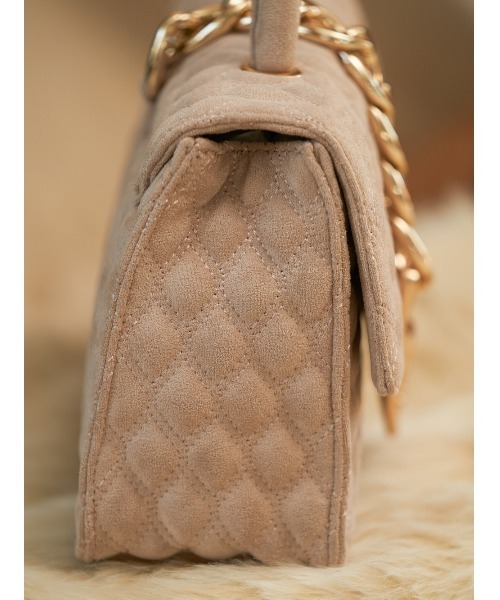 Darich（ダーリッチ）の「キルティングスウェードバッグ（ハンドバッグ・レディース・ベージュ/モカ・FREE）」の12枚目の写真