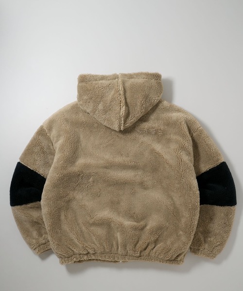 セール】ビッグシルエット もこもこボアフードブルゾン（ブルゾン