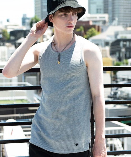 8(eight)(エイト)の「8(eight) ワッフルタンク(タンクトップ・メンズ・ホワイト/ブラック/グレー・MEDIUM/LARGE/X-LARGE)」の1枚目の写真