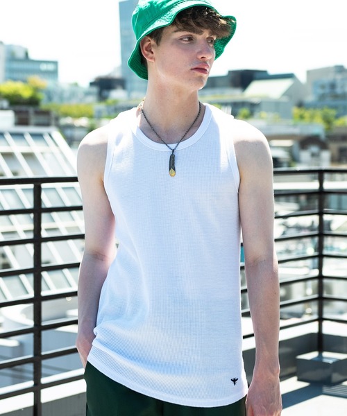 8(eight)(エイト)の「8(eight) ワッフルタンク(タンクトップ・メンズ・ホワイト/ブラック/グレー・MEDIUM/LARGE/X-LARGE)」の4枚目の写真