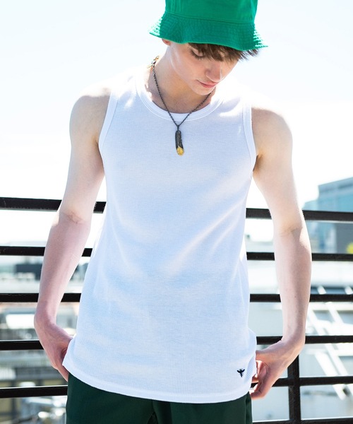 8(eight)(エイト)の「8(eight) ワッフルタンク(タンクトップ・メンズ・ホワイト/ブラック/グレー・MEDIUM/LARGE/X-LARGE)」の5枚目の写真