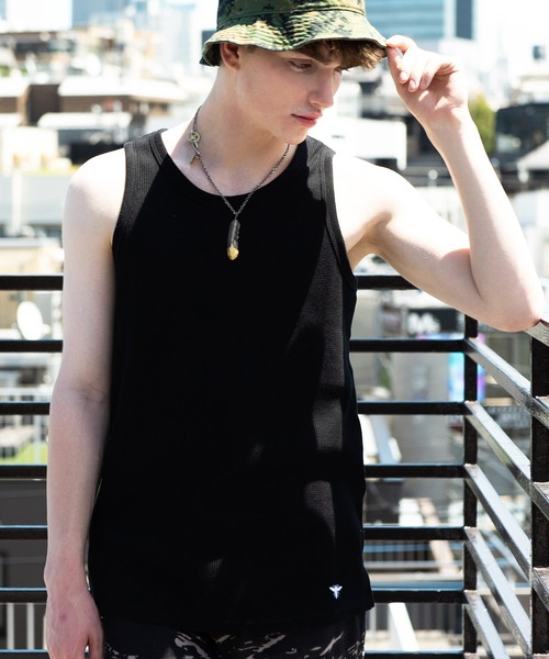 8(eight)(エイト)の「8(eight) ワッフルタンク(タンクトップ・メンズ・ホワイト/ブラック/グレー・MEDIUM/LARGE/X-LARGE)」の19枚目の写真