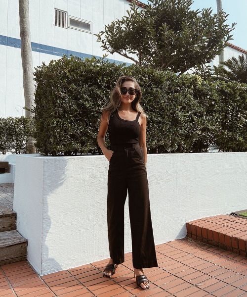 esutoreja(エストレジャ)の「センターステッチカラーストレートパンツ(その他パンツ・レディース・オレンジ/ブラック/イエロー・S/M)」の14枚目の写真