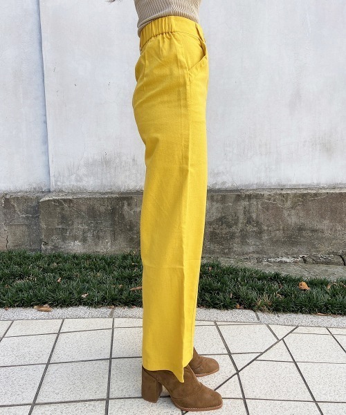 esutoreja(エストレジャ)の「センターステッチカラーストレートパンツ(その他パンツ・レディース・オレンジ/ブラック/イエロー・S/M)」の17枚目の写真