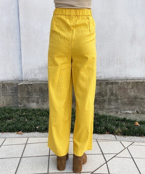 esutoreja(エストレジャ)の「センターステッチカラーストレートパンツ(その他パンツ・レディース・オレンジ/ブラック/イエロー・S/M)」の19枚目の写真