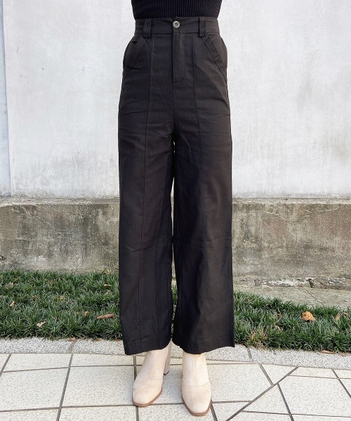 esutoreja(エストレジャ)の「センターステッチカラーストレートパンツ(その他パンツ・レディース・オレンジ/ブラック/イエロー・S/M)」の20枚目の写真