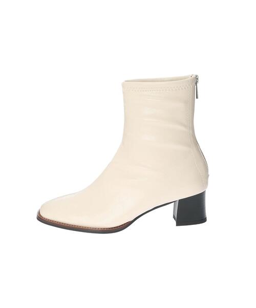 koe(コエ)の「スクエアストレッチブーツ*(ブーツ・レディース・ブラック/アイボリー・S/M/L)」の13枚目の写真