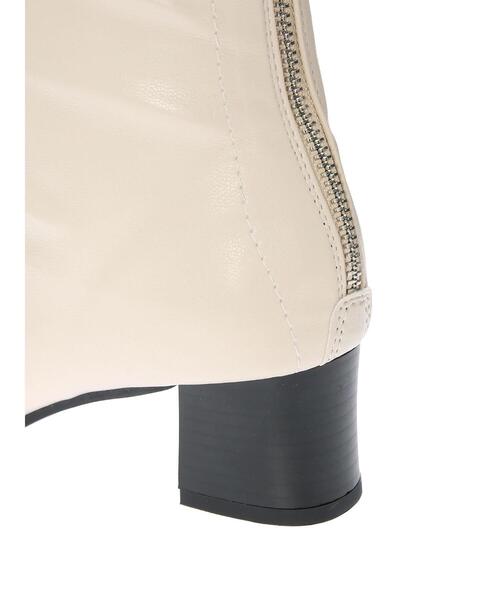 koe(コエ)の「スクエアストレッチブーツ*(ブーツ・レディース・ブラック/アイボリー・S/M/L)」の10枚目の写真