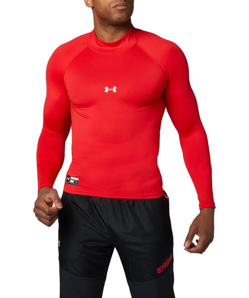 UNDER ARMOUR(アンダーアーマー)の「UAコールドギアアーマー コンプレッション ロングスリーブ モック(ベースボール/メンズ)(Tシャツ/カットソー・メンズ・ブラック/ホワイト/ネイビー/レッド/ブルー・XL/L/M/S/3XL/XXL)」の5枚目の写真