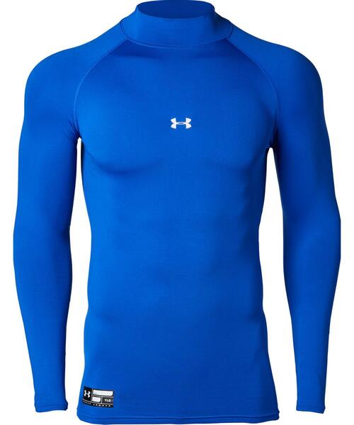 UNDER ARMOUR(アンダーアーマー)の「UAコールドギアアーマー コンプレッション ロングスリーブ モック(ベースボール/メンズ)(Tシャツ/カットソー・メンズ・ブラック/ホワイト/ネイビー/レッド/ブルー・XL/L/M/S/3XL/XXL)」の10枚目の写真