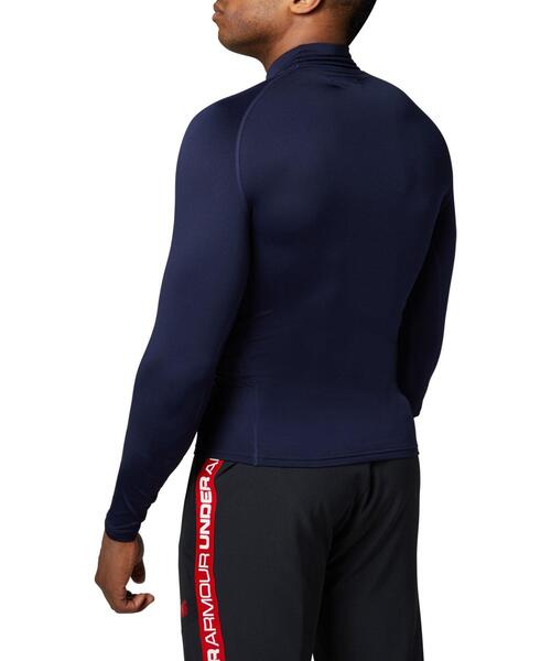 UNDER ARMOUR(アンダーアーマー)の「UAコールドギアアーマー コンプレッション ロングスリーブ モック(ベースボール/メンズ)(Tシャツ/カットソー・メンズ・ブラック/ホワイト/ネイビー/レッド/ブルー・XL/L/M/S/3XL/XXL)」の12枚目の写真