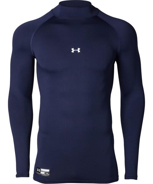 UNDER ARMOUR(アンダーアーマー)の「UAコールドギアアーマー コンプレッション ロングスリーブ モック(ベースボール/メンズ)(Tシャツ/カットソー・メンズ・ブラック/ホワイト/ネイビー/レッド/ブルー・XL/L/M/S/3XL/XXL)」の13枚目の写真