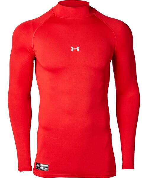 UNDER ARMOUR(アンダーアーマー)の「UAコールドギアアーマー コンプレッション ロングスリーブ モック(ベースボール/メンズ)(Tシャツ/カットソー・メンズ・ブラック/ホワイト/ネイビー/レッド/ブルー・XL/L/M/S/3XL/XXL)」の16枚目の写真