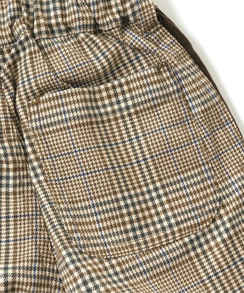 BREEZE（ブリーズ）の「サイドラインチェックパンツ 10分丈（その他パンツ・キッズ・ブラック/レッド/ベージュ・90/140/110/150/120/100/130）」の6枚目の写真