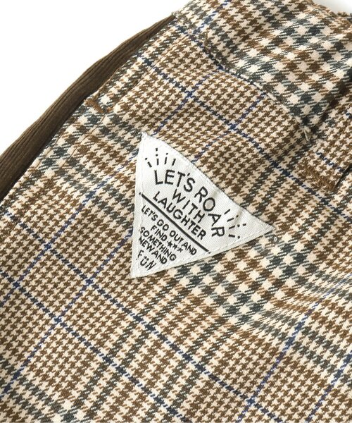 BREEZE（ブリーズ）の「サイドラインチェックパンツ 10分丈（その他パンツ・キッズ・ブラック/レッド/ベージュ・90/140/110/150/120/100/130）」の17枚目の写真