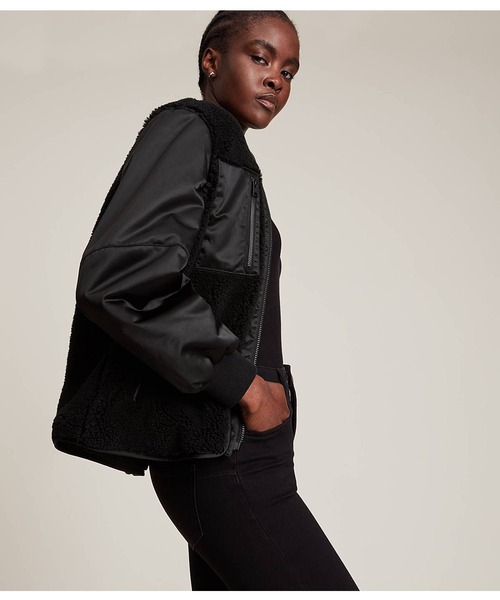 ALLSAINTS(オールセインツ)の「SURI BOMBER JACKET | SURI ボンバー ジャケット(MA-1・レディース・ブラック/カーキ系・6/8/4/10)」の6枚目の写真