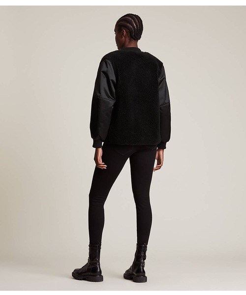 ALLSAINTS(オールセインツ)の「SURI BOMBER JACKET | SURI ボンバー ジャケット(MA-1・レディース・ブラック/カーキ系・6/8/4/10)」の7枚目の写真