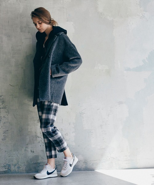 CLEARIMPRESSION （クリアインプレッション）の「《INED CLARO》チェックストレートパンツ（その他パンツ・レディース・ブラック/グリーン・9号/7号）」の6枚目の写真