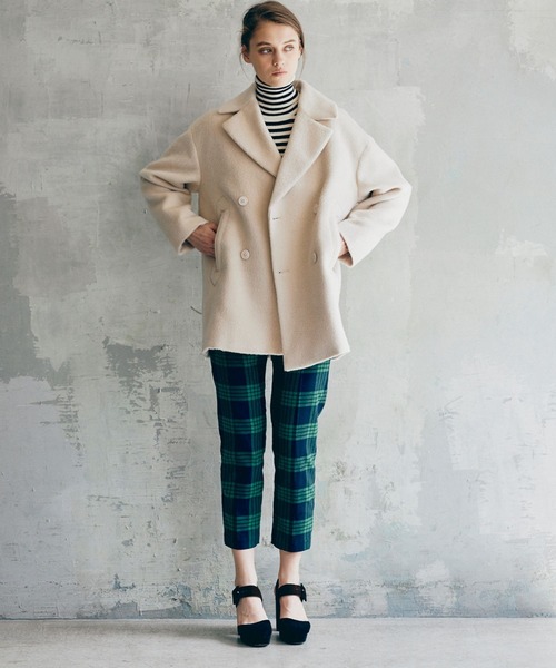 CLEARIMPRESSION （クリアインプレッション）の「《INED CLARO》チェックストレートパンツ（その他パンツ・レディース・ブラック/グリーン・9号/7号）」の14枚目の写真